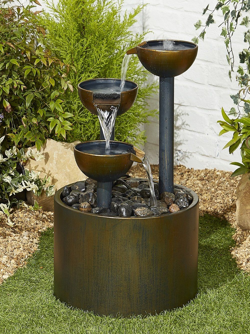 Buy Kelkay Flowing Cups Water Feature With LED Lights