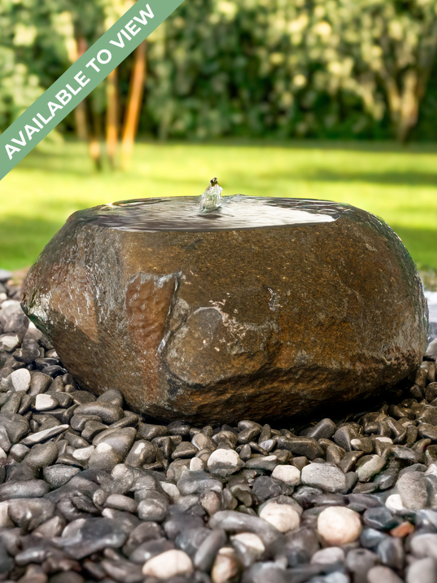 Babbling Natural Boulder Granite Water Feature