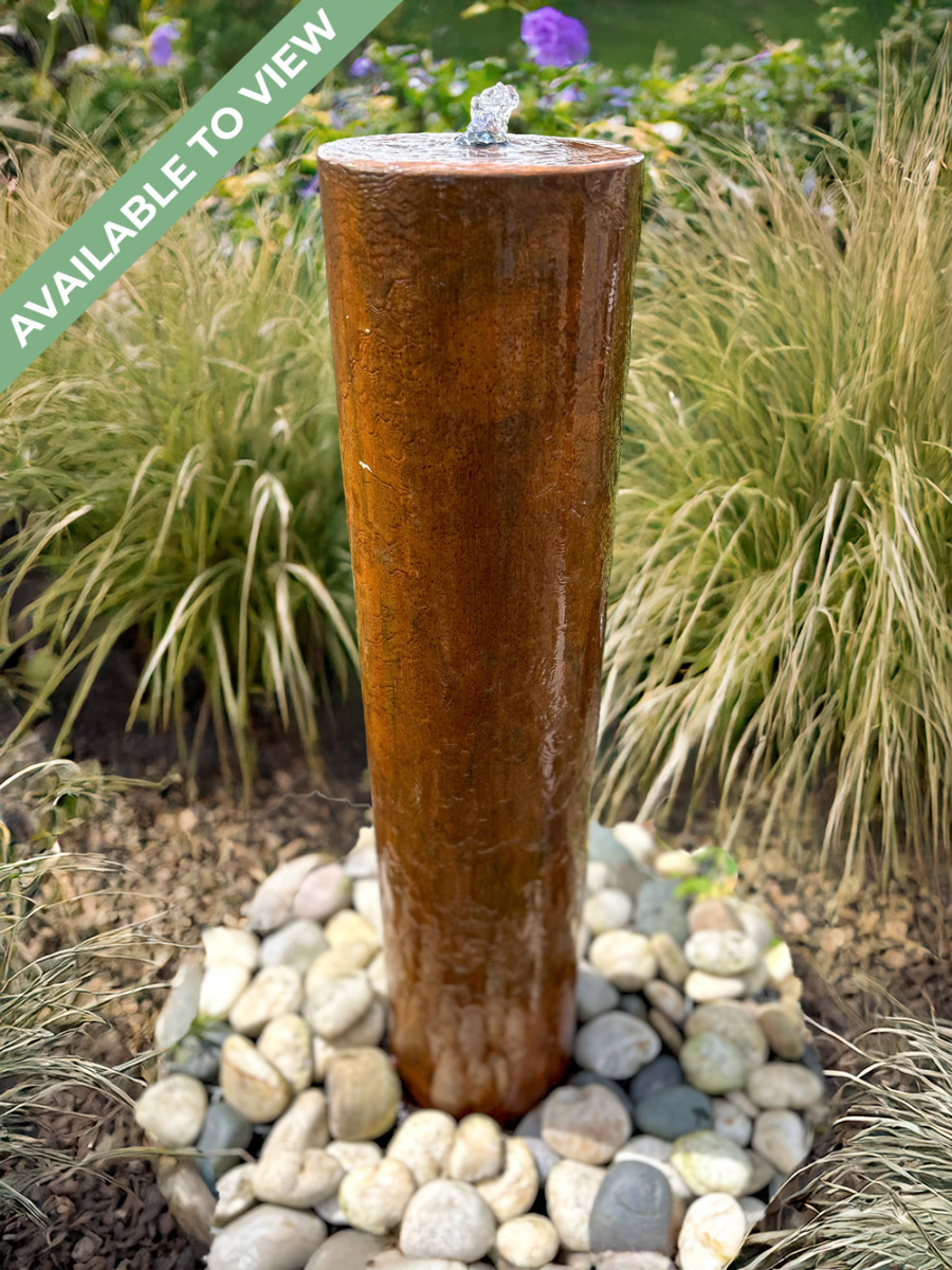 Caldera Corten Steel Column Water Feature | 90cm | Aqua Moda