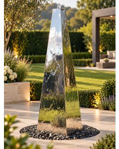 Tissino Steel 1.8m Pyramid Water Feature