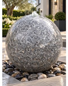 Monara Grey Granite 60cm Polished Sphere Water Feature
