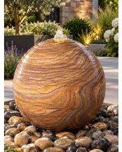 Lunari Solar Rainbow Sandstone 60cm Sphere Water Feature