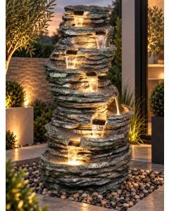 Eight Pool Rock 147cm Water Feature