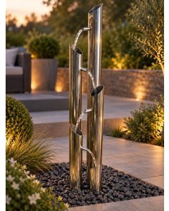 Agra Steel Columns Water Feature