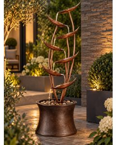 Autumn Copper Cascade Water Feature