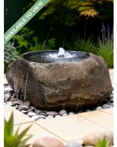 Babbling Natural Boulder Granite Water Feature