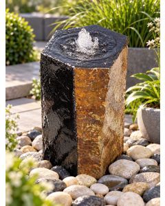 Caldera Basalt 50cm Polished Column Water Feature