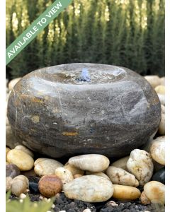 Polished Black Marble Fountain