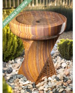 Rosara Rainbow Sandstone Bird Bath Water Feature