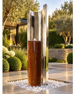 Serio Metallo Steel & Corten 1.2m Water Feature