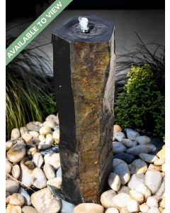 Caldera Basalt 70cm Polished Column Water Feature