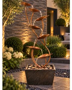 Cheshire Leaves Copper Water Feature