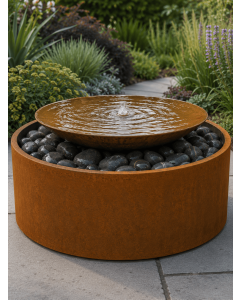 Rosara Corten Steel 75cm Raised Water Feature
