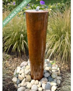 Caldera Corten Steel 90cm Column Water Feature