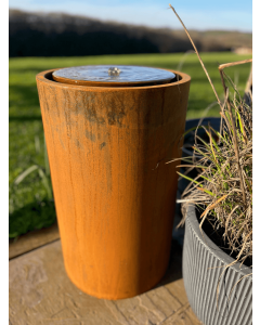 Caldera Corten Steel Water Table 60cm Column