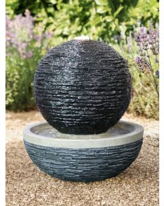 Johnstone Slate Effect 40cm Sphere Water Feature