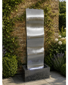 Naples Stainless Steel Wall Water Feature