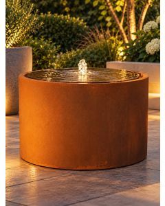 Caldera Corten Steel Water Table 37cm Column