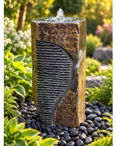 Caldera Basalt Polished / Rustic Column Water Feature