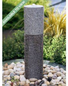 Caldera Two Tone Granite 95cm Column Water Feature