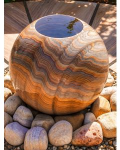 Lunari Solar Rainbow Sandstone 50cm Infinity Sphere Water Feature