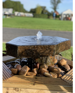 Miren Medium Basalt Slab and Plinth Water Feature