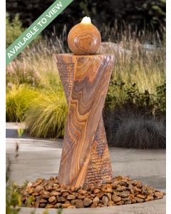Malone Sfera Rainbow Sandstone 80cm Twist Water Feature