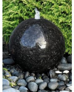 Monara Black Granite 20cm Polished Sphere Water Feature