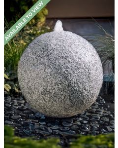 Monara Grey Granite 35cm Flamed Sphere Water Feature