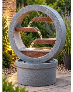Solar Omega Cascade Water Feature