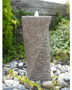 Malone Pink Granite 60cm Twist Water Feature