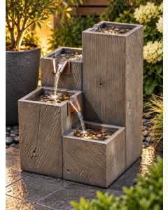 Solar Quad Water Feature