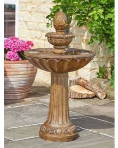 Solar Queensbury Bird Bath Water Feature