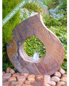 Rainbow Sandstone 45cm Babbling Flame Water Feature 