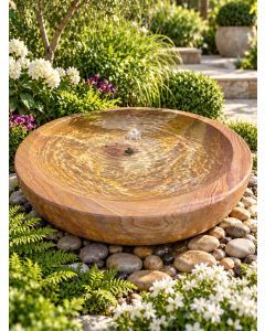 Rosara Rainbow Sandstone 70cm Babbling Bowl Water Feature