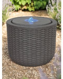Rattan Bubbling Pot Water Feature