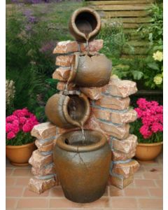 Solar Four Pots Water Feature