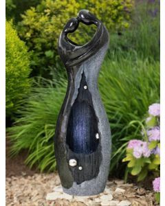 Medium Granite Couple Rain Effect Water Feature