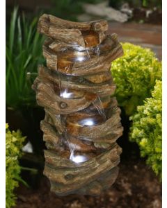 Solar Cheddar Woodland Falls Water Feature