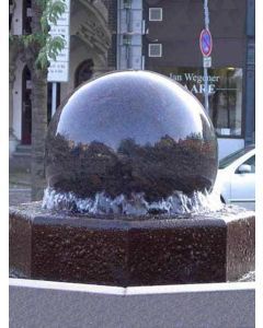 Rotating Granite Ball on Modern Base