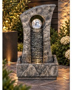 Ripple Effect Crystal Ball Water Feature