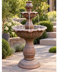 Three Tier Rust Fountain Water Feature