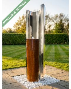 Serio Metallo Steel & Corten 1.2m Water Feature