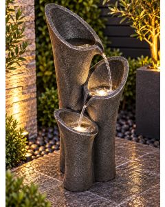 Solar Pouring Columns Water Feature
