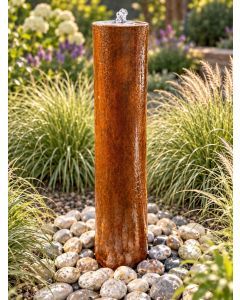 Caldera Corten Steel 90cm Column Water Feature