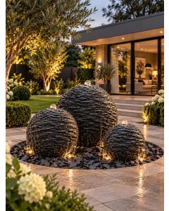 Monara Trio Slate Sphere Water Features