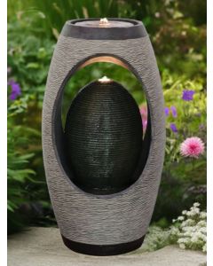 Arlington Ribbed Oval Water Feature