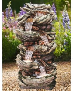 Extra Large Five Fall Woodland 206cm Water Feature 