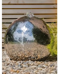 Algiers 30cm Steel Sphere Water Feature
