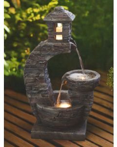 Stone Pouring Lantern Water Feature